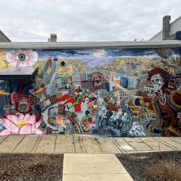 An interactive mural was created by Erica Kuhl for Art Prize. 